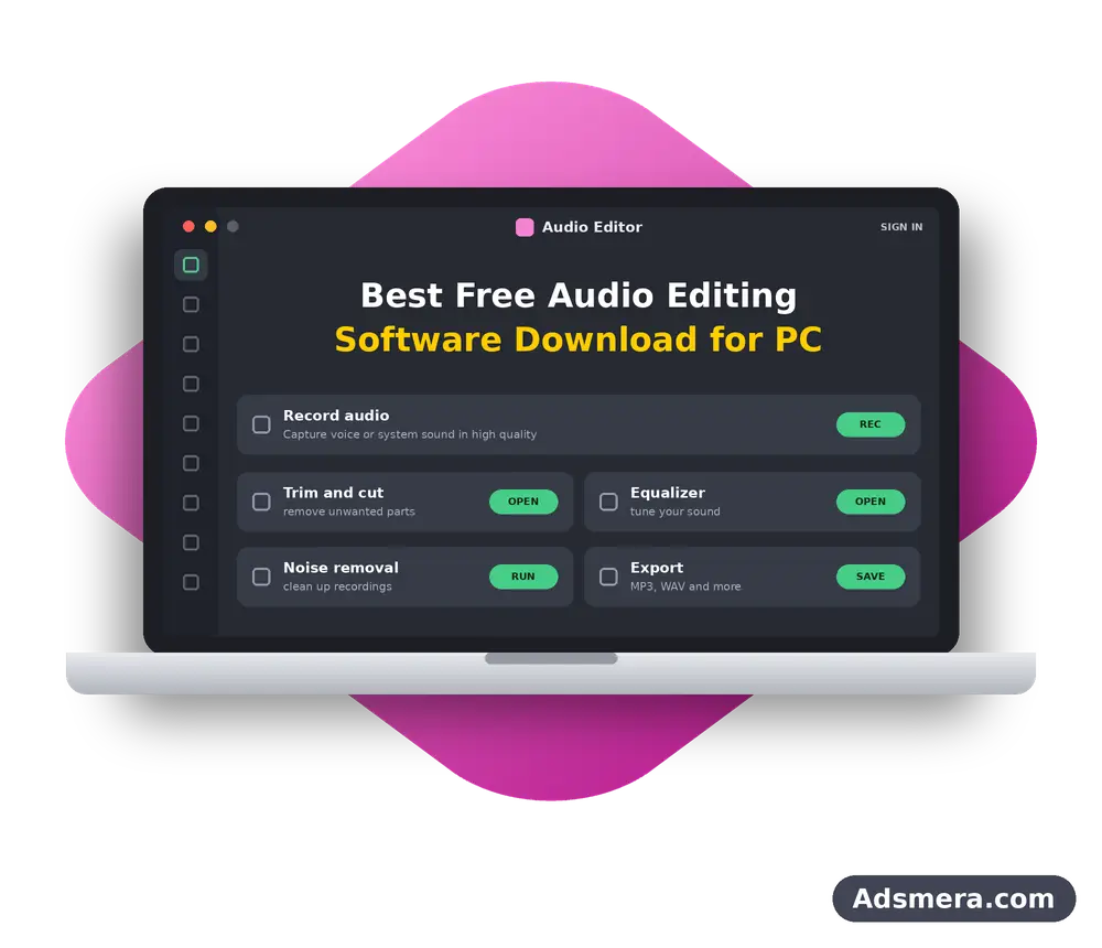 Best Free Audio Editing Software Download for PC
